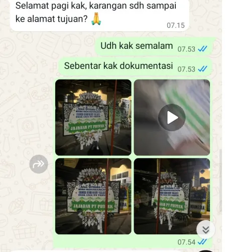 Pengiriman Papan Bunga Selamat Sambeng Bayan