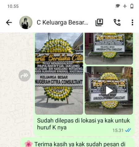 Pengiriman Papan Bunga Duka Sambeng Bayan